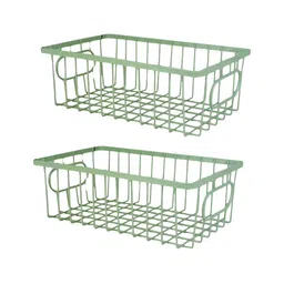 Go Hooked Green Set of 2 Regular Multi-Utility Organisers-10