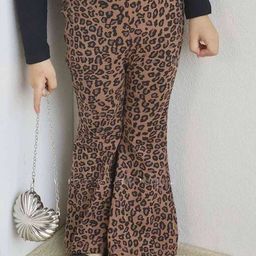 LULU & SKY Girls Floral Printed Flared Trousers-picture-36