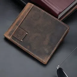 Allen Solly Men Textured Leather Two Fold Wallet-6