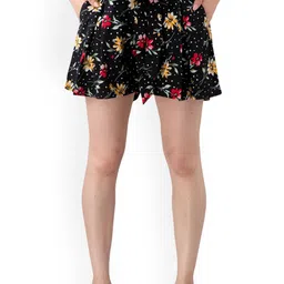 fuchsia PRETTY LOVING THING Women Floral Printed Shorts-picture-2