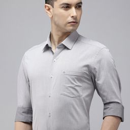 Arrow Pure Cotton Manhattan Slim Fit Self Design Textured Formal Shirt-picture-19