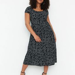 Trendyol Floral Print A-Line Midi Dress-picture-13