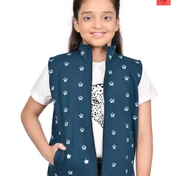 BAESD Girls Floral Fleece Lightweight Open Front Jacket-image-94