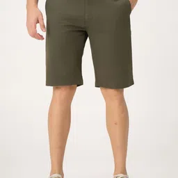 The Pant Project Men Globe Olive Chino Shorts-image-74