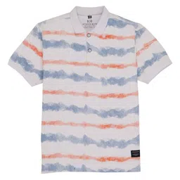 Status Quo Boys Printed Polo Collar Pockets T-shirt-image-13