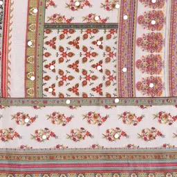 TEEJH Ethnic Motifs Printed Dupatta With Mirror Work image 4