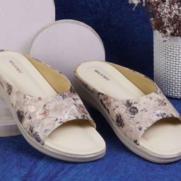 WALKWAY by Metro Printed Wedge Mules with Laser Cuts image 1