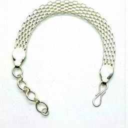 Dynamic Retail Global Men Stainless Steel Silver-Plated Link Bracelet-image-56