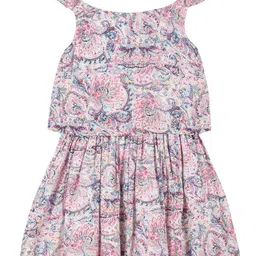 YOUNG BIRDS Floral Print A-Line Dress-image-38