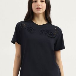 United Colors of Benetton Women Typography Pure Cotton T-shirt-picture-13