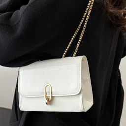 LULU & SKY PU Oversized Structured Handheld Bag-10