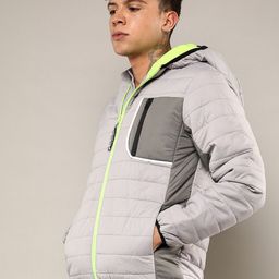 Campus Sutra Men Colourblocked Lightweight Puffer Jacket-image-56