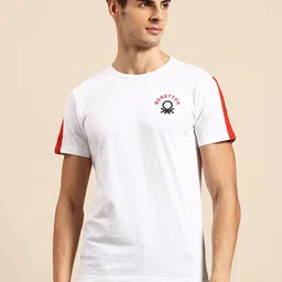 United Colors of Benetton Men Brand Logo Detail T-shirt-picture-9