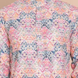 Anouk Men Geometric Printed Sequinned Kurta image 2