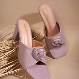 MOZAFIA Open Toe Block Sandals-image-5