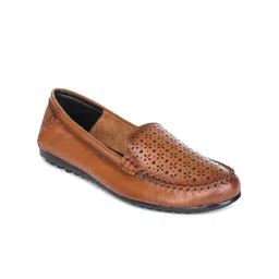 Zoom Shoes Women Leather Perforations Loafers-picture-21