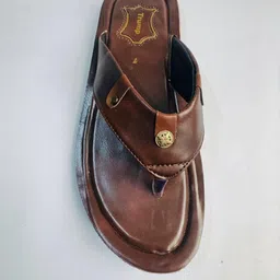 Trump Brown PU Flip Flops-image-49