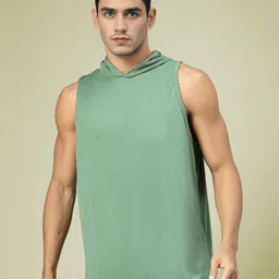 Mast & Harbour Men Solid Hooded T-shirt-picture-8