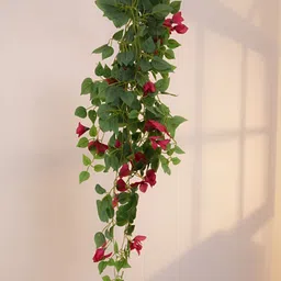 ARICK DECOR Pink 1 Pieces Bougainvillea Artificial Plant With Pot-17