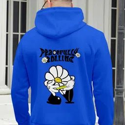 Triptee Men Pure Cotton Printed Hooded Sweatshirt-picture-31