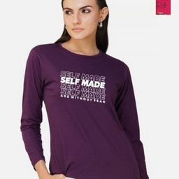 Metronaut Women 2 Printed Bio Finish Applique T-shirt-image-69