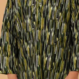 The Mini Trunk Boys Abstract Printed Kurta with Pyjama image 2