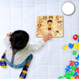 plus shine Wooden Shapes & Colors Puzzle Sorting Block Geometric Shape Puzzle Learning Toys image 2