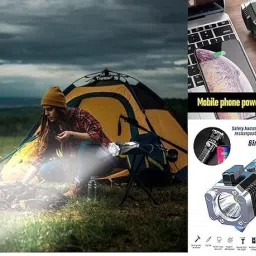 mltc Torch Light,LED 3W Torch Light Rechargeable Torch Flashlight, Emergency Lights 36 hrs Torch Emergency Light image 4