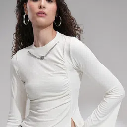 ESPYR By Tokyo Talkies Bell Sleeve Cotton Top-picture-32