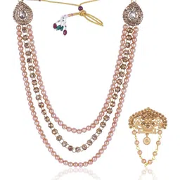 JIYANSHI FASHION Men Gold Jewellery Set-image-88