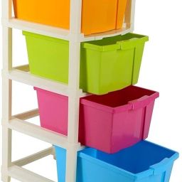 4 Layer Foldable Multipurpose Plastic Rectangular Modular Drawer Organizer Boxes PP Collapsible Wardrobe-20