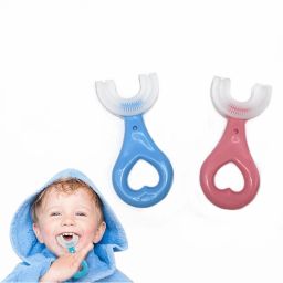 children oral care appliances kids toothbrush u-shape Environmental friendly Extra Soft Toothbrush-image-46