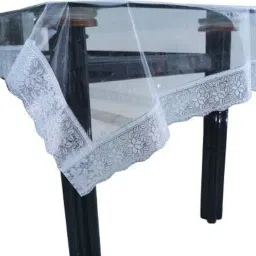 radhe krishna Solid 4 Seater Table Cover image 2