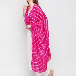 Dupatta Bazaar Pink Leheriya Dupatta image 2