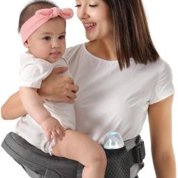 Baby Hip Carrier - Adjustable Waistband with Original Belly Protector Baby Carrier-image-23