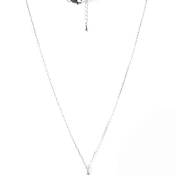 Clara 925 Sterling Silver Rhodium-plated CZ-studded Pendant With Chain image 3