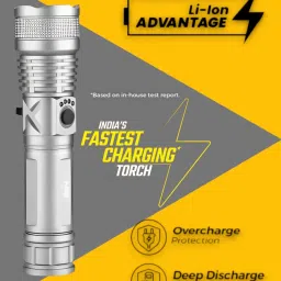 nilesawar X395 Powerful Torch-Ultra-Bright Rechargeable Torch for Outdoor & Emergency Use Torch image 2