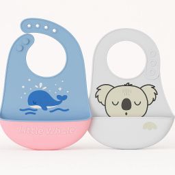 Silicone Pocket Bibs for Babies | Waterproof & BPA-Free | Pack of 2-image-97