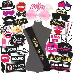 Bachelorette Party Props, Bachelorette Sash,Bachelorette Decorations Items-534 Photo Booth Board-image-30