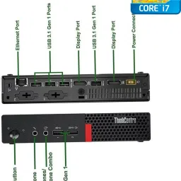 NCS Core™ i7 (6th Generation) [4 Cores, 8 Threads] - ThinkCentre Micro Desktop [DXN] Tiny PC - Intel Core i7-6700 Processor [4 Cores, 8 Threads, 3.40 GHz] (32 GB RAM/Intel® Ultra HD 530 4K Graphics/1 TB SSD Capacity/Windows 11 Pro) Gaming Tower with MS Office-34