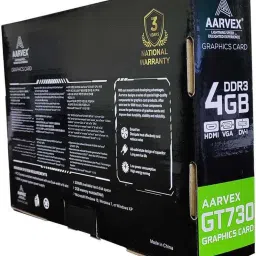 AARVEX GT 730 4GB GDDR3 GPU DDR3 4 GB NVIDIA Chipset 64 bit 1800 MHz Graphics Card image 4