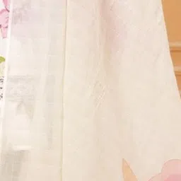 UNISETS Floral Printed Regular Thread Work Anarkali Kurta with Trousers & Dupatta image 3