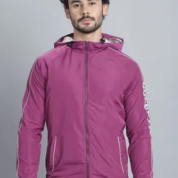HOUSE OF VEDAS Men Lightweight Training or Gym Sporty Jacket with Patchwork-image-70