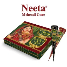 Neeta Set Of 12 Mehendi Cone 15g Each image 4