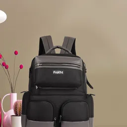 Frokht Unisex Colourblocked Backpack-38