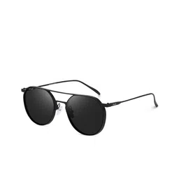 Irayz Unisex Black Lens & Black Round Sunglasses with-image-34