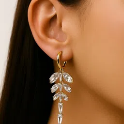 ISHTAARA Gold-Plated Stainless Steel Earrings-30