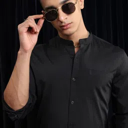 HIGHLANDER Men Slim Fit Opaque Casual Shirt-picture-31