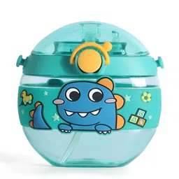 YK Kids Green Dinosaur Printed Water Bottle- 420 ml-image-90