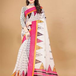 Anouk Zari Linen Blend Saree-14